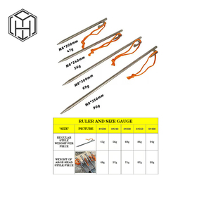 Piquets <span class=keywords><strong>de</strong></span> tente en alliage <span class=keywords><strong>de</strong></span> titane ultralégers Rivets <span class=keywords><strong>de</strong></span> camping en plein air coupe-vent clous portables pour une installation sécurisée - Product Image 3
