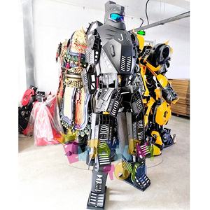 MOQ 1 pieza colores primarios salida de fábrica Robot disfraz adulto LED Robot disfraz rendimiento usable Robot luz eléctrica <span class=keywords><strong>hombre</strong></span> - Product Image 2