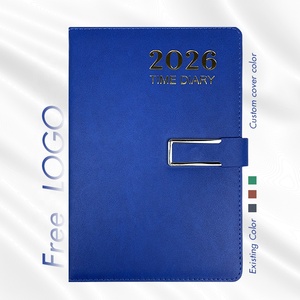 2026 Wholesale Notebook A5 <strong>Journal</strong> with Good <strong>Feeling</strong> PU Cover and Buckle Hardcover Leather Sewing Binding Free Logo Diary - Product Image 1