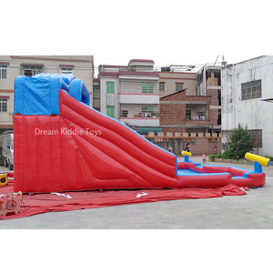 Toboggan aquatique gonflable commercial avec piscine, parc aquatique gonflable pour enfants, château gonflable double pour l'extérieur - Product Image 5