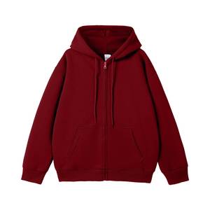 Sudadera con Capucha Premium de Algodón de 350 g/m² con Cremallera Completa para Actividades al Aire Libre en Otoño Americano - Product Image 1