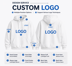 Sudadera con capucha y cremallera de algodón de 430 g/m² con logotipo personalizado para hombre, sudadera de forro polar grueso con cremallera completa, estilo urbano, para marca privada OEM. - Product Image 6