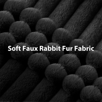 Housse de canapé géant en fausse fourrure de lapin pour famille