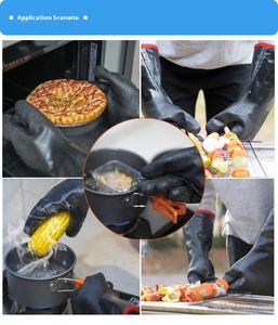 Gants de barbecue résistants à la chaleur : résistants à l'huile et à l'eau, résistants aux hautes températures, pour four et barbecue - Product Image 3