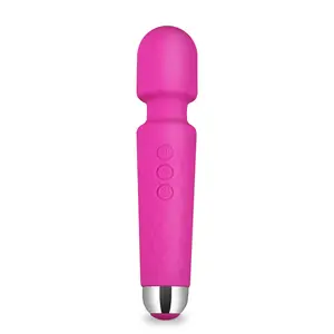 Toptan G Spot şarj edilebilir vibratör kavisli ucu kablosuz kadınlar Dick seks oyuncak AV lüks kadın mastürbasyon cihazı 20 desenler