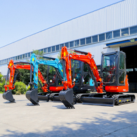 Nouvelle mini-excavatrice de 2,0 tonnes, mini-excavatrice sur chenilles, engin de terrassement, mini-excavatrice à vendre avec cabine