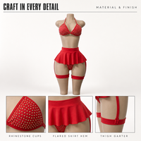 Bikinis sexy personnalisés, élastiques, respirants et à séchage rapide, tenues de strip-teaseuse, vêtements de danse exotique pour la pole dance