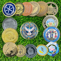 Diseño de logotipo personalizado venta de monedas de latón antiguo desafío de metal antiguo moneda conmemorativa