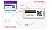 Picksmart Étiquette de patrouille pour agent de sécurité avec écran E-ink BW de 2,9 pouces et mise à jour du code QR Checkpoint