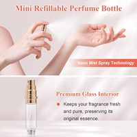 Mini atomizador de Perfume de cuero de 5ml, botella de Spray de viaje recargable, dispensador de fragancia de lujo portátil para bolsos, monedero