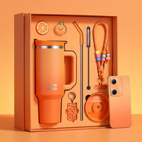 Boîte cadeau personnalisée, tasse à café isotherme en acier inoxydable de 40 oz à double paroi, idéale pour les activités de camping populaires