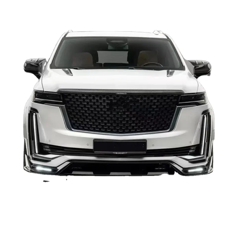 Per Cadillac Escalade kit carrozzeria in fibra di carbonio per aggiornamenti scalade in stile MSY in fibra di carbonio diffusore labbro anteriore spoiler kit widebody