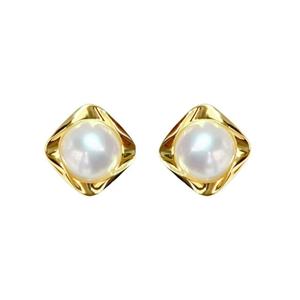 Pendientes de Perlas de Agua Salada Akoya de Oro Sólido de 18K, Suaves, Hermosos y Brillantes, Adornados con Topacio Azul Peridoto Natural - Product Image 1