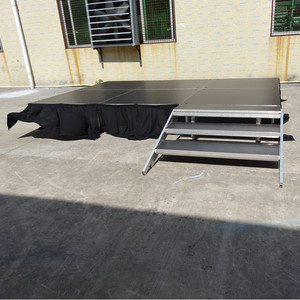 Aluminum lightweight portable stage beyond stage deck for school events - Product Image 2