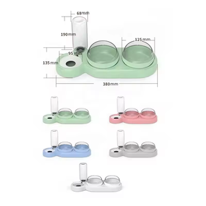 Vente en gros de distributeur d'eau et de nourriture 3 en 1 de haute qualité, bol pour animaux de compagnie - Product Image 2