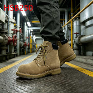 Bottes de travail Hua Singh en cuir suédé ZYF, atelier de maroquinerie, technologie <span class=keywords><strong>Goodyear</strong></span> à quatre couches, chaussures Lobar HSB250 - Product Image 2