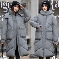 Femmes mode veste 2023 coton Trench manteaux mi-longueur détachable chapeau pain chaud Parkas femmes femmes vestes en gros
