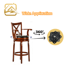 6/7/<b>8</b>/10 Inch <b>Iron</b> Swivel Plate Ball Bearing 180 Degree Memory Return Modern Living Room Bedroom Kitchen Dining Table - Product Image 3