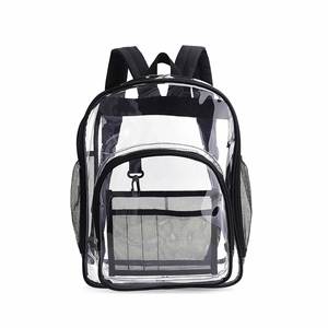Custom Logo Customised School Bags Cute Pink Travel Shoulder Bagpack Transparent Pvc Clear <b>Backpacks</b> for <b>Students</b> Boys Girls - Product Image 2