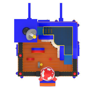 Château <span class=keywords><strong>gonflable</strong></span> commercial pour enfants, thème navette spatiale aérospatiale, <span class=keywords><strong>structure</strong></span> de jeu pour locations événementielles - Product Image 4