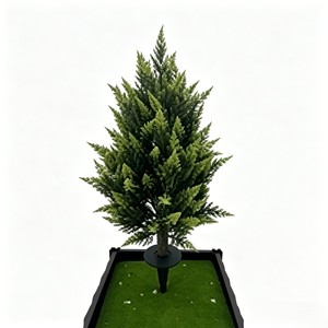 Plántula de Ciprés Fresco Densa y Refinada con Base Insertada para Jardinería, Arreglos de Cementerio, Parque o Patio - Product Image 1