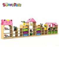 Meuble de rangement sensoriel pour jouets d'enfants avec ensemble de meubles pour enfants, centre d'apprentissage et fournitures pour salle de classe préscolaire