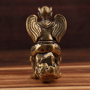 Goblin Demon King Figurine Brass <b>Desk</b> Decor <b>Rustic</b> Style Office Supply - Product Image 3