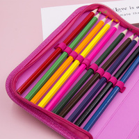 Retour à l'école ensemble de papeterie rose licorne porte-crayon fente crayon poche couleur/Gel stylo pochette organisateur de bureau pour les filles
