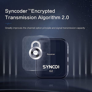 Système de microphone sans fil <span class=keywords><strong>SYNCO</strong></span> G2(A1) 2,4 GHz, microphone cravate, 1 émetteur + 1 récepteur pour l'enseignement en ligne/le streaming en direct/ - Product Image 4