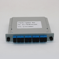 Powtech GF FTTH Fiber Optical Card Type PLC Splitter 1*2 SC/APC Splitter Box Buatan China
