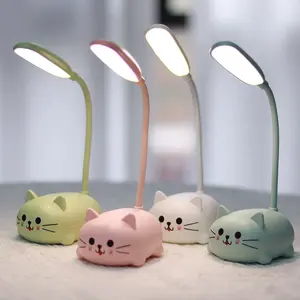 Lampe de masa salon çocuklar led masa lambası esnek hayvan şekli masa lambası