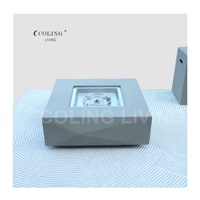 Kit de brûleur à gaz naturel encastrable moderne en acier inoxydable 74999 BTU, 12 pouces, pour installation de foyer, Coling ABL004, usine
