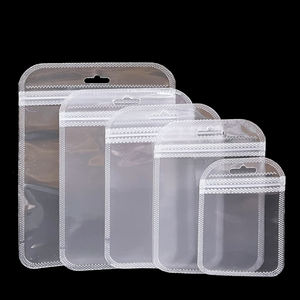 ถุงซิปล็อกแบบใสมีรูแขวนปิดผนึกในตัวหลายขนาดกระเป๋าด้าน<span class=keywords><strong>หน้า</strong></span>และด้านหลังเครื่องประดับของขวัญสำหรับอุปกรณ์เสริม - Product Image 6