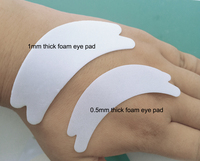 Coussinets professionnels pour extensions de cils, antidérapants, en mousse fine, avec logo personnalisé, doux et confortables, micro-coussinets en mousse sous les yeux pour extensions de cils