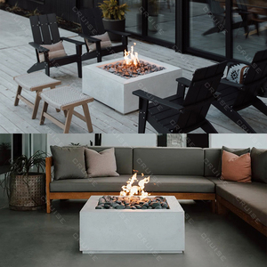 CRUISE 800mm fogata independiente cuadrado Metal madera/Gas/Alcohol/estufa electrónica para cocinar al aire libre gran Villa decorativa <span class=keywords><strong>Bon</strong></span> - Product Image 2