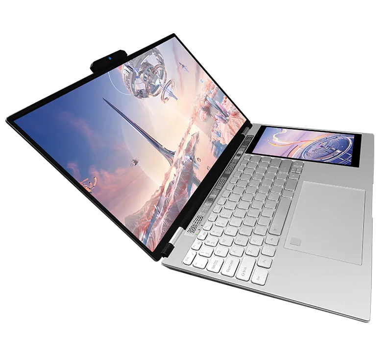 Cheap OEM Intel N5105 core business laptop computers 15.6 inch+7 inch dual screen laptop personal & home laptop