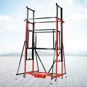 500kg 8M telescópico plegable portátil seguro personalizable móvil plataforma elevadora de tijera hidráulica andamio eléctrico de elevación móvil - Product Image 4