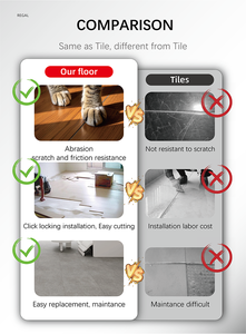 Revêtement de sol en <span class=keywords><strong>vinyle</strong></span> stratifié SPC moderne, antidérapant, imperméable, à pose rapide, pour la maison et le bureau - Product Image 4