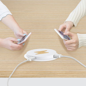 Cargador Inalámbrico Rápido 3 en 1 Integrado con 2 Puertos USB para iPhone 11 Pro, XS Max, <span class=keywords><strong>Samsung</strong></span> S10, S20, S9, S8, Note 10, 9 - Product Image 1