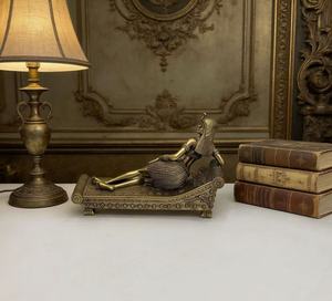Vente en gros - Modèle Cléopâtre <span class=keywords><strong>VII</strong></span>, reine égyptienne, figurine en résine peinte à la main, sculpture artisanale, ornement personnalisé, décoration d'intérieur - Product Image 2