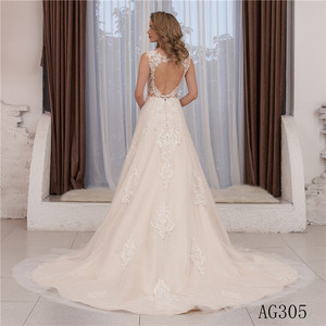 A-Linie Spitze <span class=keywords><strong>Second</strong></span> <span class=keywords><strong>Hand</strong></span> Gebraucht Brautkleid für Frauen - Product Image 2