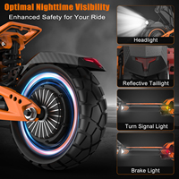 Scooter Eléctrico Todoterreno KUGOO F4 MAX con Autonomía de 100 km y 1400 W para Adultos, Neumáticos Anchos, Plegable, Disponible en Almacén de la UE