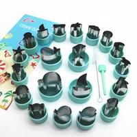 Différents animaux marins lettre légumes fruits pressage Cutter dessin animé Sandwich Cookie Cutter moule pour les enfants