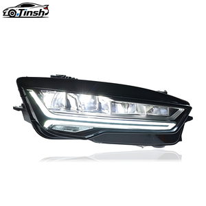 Ensemble de phares LED de style RS7 amélioré pour <span class=keywords><strong>Audi</strong></span> A7 2011-2018, avec feux de jour et clignotants séquentiels - Product Image 1