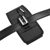 Étui de téléphone portable personnalisé en nylon avec clip ceinture, porte-cartes, sacoche verticale pour iPhone 18 17 Pro Max et Samsung S26