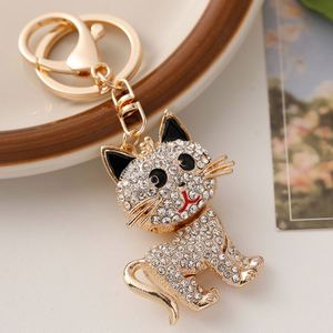 Fashion <b>Cat</b> Keychain Wallet Bag Crystal Diamond Keychain Rhinestone <b>Cat</b> Keychain - Product Image 5