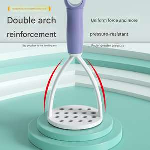 Triturador de patatas antideslizante con mango de fácil agarre, triturador de plástico multiusos para patatas y verduras para ancianos y niños - Product Image 5