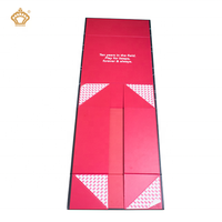 Boîte de papier cadeau pliante de luxe avec logo personnalisé rigide et plat gaufrage de matériaux recyclés fermeture magnétique pour lotion parfumée