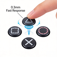 Manette sans fil P4 à fonctionnalités complètes pour PS4 avec barre lumineuse, double vibration moteur, gyroscope, manette de jeu Mantte Controles