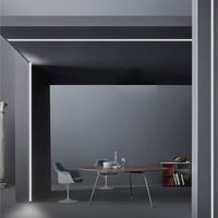 Profilé en aluminium encastré pour éclairage de plafond, canal LED à fente en T super fin de 12 mm de largeur, 2 m, 3 m